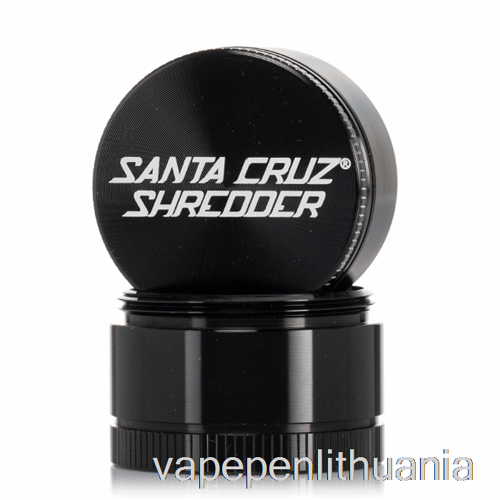 Santa Cruz Smulkintuvas 1,6 Colio Mažas 3 Dalių Smulkintuvas Juodas (40 Mm) Vape Skystis